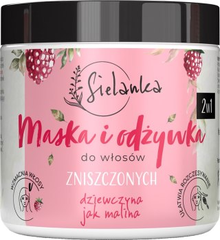 Sielanka 2 w 1 maska i odżywka do włosów zniszczonych Malina 250ml