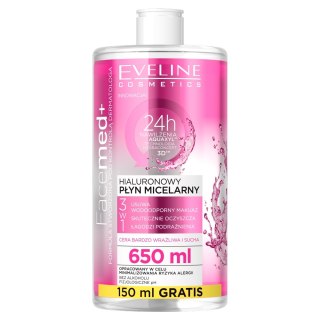 Eveline Cosmetics Facemed+ hialuronowy płyn micelarny 3w1 650ml