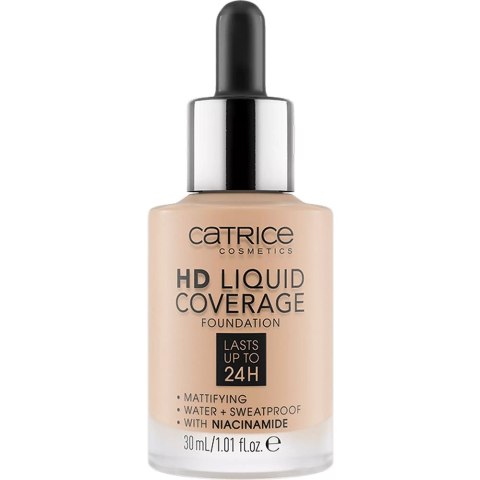 Catrice HD Liquid Coverage Foundation 24H matujący podkład do twarzy 030 Sand Beige 30ml Catrice HD Liquid Coverage Foundation 24H matujący podkład do twarzy 030 Sand Beige 30ml