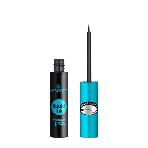 Liquid Ink Eyeliner Waterproof wodoodporny eyeliner w płynie Black 3ml Essence Liquid Ink Eyeliner Waterproof wodoodporny eyeliner w płynie Black 3ml Essence