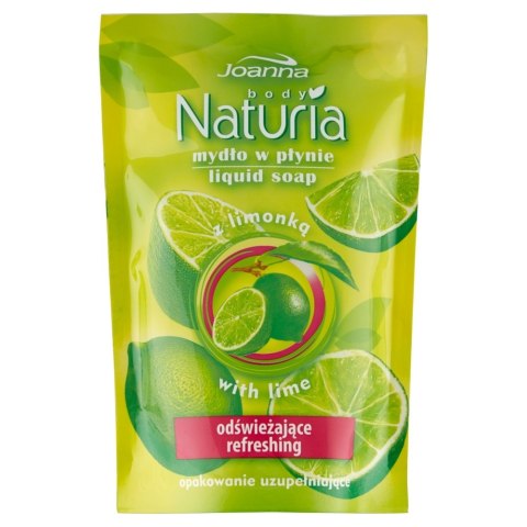 Joanna Naturia Body mydło w płynie opakowanie uzupełniające z limonką 300ml Joanna Naturia Body mydło w płynie opakowanie uzupełniające z limonką 300ml