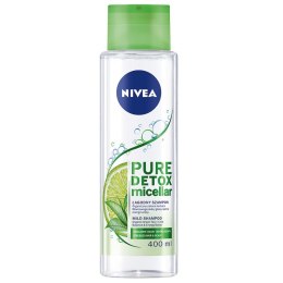 Nivea Pure Detox Micellar łagodny szampon micelarny do zmęczonych włosów i skóry głowy 400ml