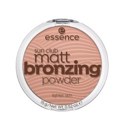 Sun Club Matt Bronzing Powder puder matujący brązujący 01 Natural 15g Essence