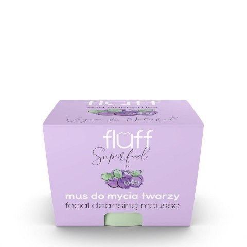 Fluff Facial Cleansing Mousse mus do mycia twarzy Leśne Jagody 50ml Fluff Facial Cleansing Mousse mus do mycia twarzy Leśne Jagody 50ml