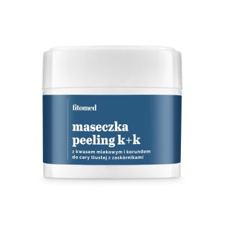 Fitomed Maseczka-peeling K+K z kwasem mlekowym i korundem do cery tłustej z zaskórnikami 50g