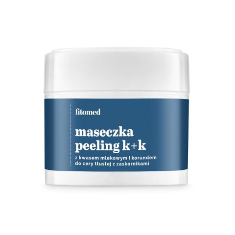 Fitomed Maseczka-peeling K+K z kwasem mlekowym i korundem do cery tłustej z zaskórnikami 50g Fitomed Maseczka-peeling K+K z kwasem mlekowym i korundem do cery tłustej z zaskórnikami 50g