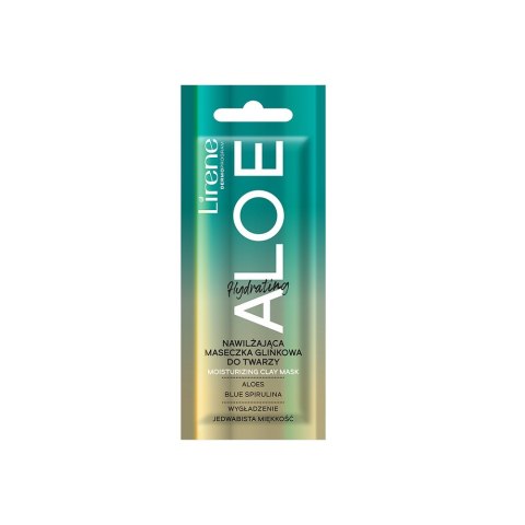 Lirene Nawilżająca maseczka glinkowa do twarzy Aloe 6ml Lirene Nawilżająca maseczka glinkowa do twarzy Aloe 6ml