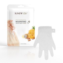 Nourishing Hand Cream Mask nawilżająca maska do dłoni w formie rękawiczek Migdał i Mleczko Pszczele SunewMed+