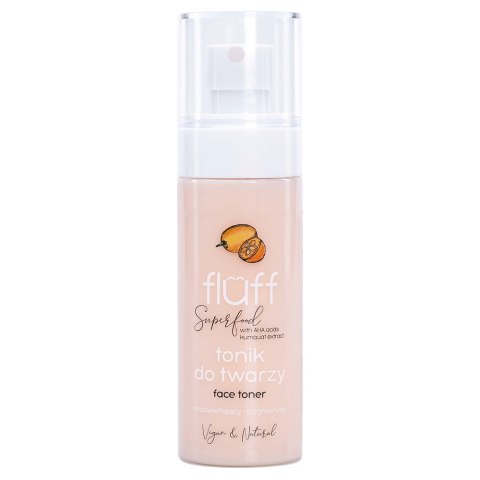 Fluff Superfood Face Toner Brightening rozświetlający tonik do twarzy Kwasy AHA & Kumkwat 100ml Fluff Superfood Face Toner Brightening rozświetlający tonik do twarzy Kwasy AHA & Kumkwat 100ml