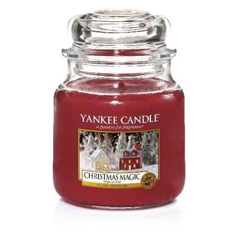 Yankee Candle Świeca zapachowa średni słój Christmas Magic 411g Yankee Candle Świeca zapachowa średni słój Christmas Magic 411g