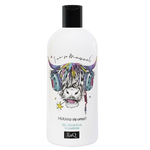 LaQ Żel do mycia ciała i szampon do włosów 2w1 Krowa 300ml LaQ Żel do mycia ciała i szampon do włosów 2w1 Krowa 300ml