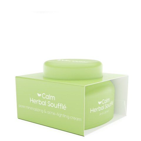 Nacomi Calm Herbal Souffle kremowy suflet wyciszający przeciwtrądzikowy do twarzy 50ml Nacomi Calm Herbal Souffle kremowy suflet wyciszający przeciwtrądzikowy do twarzy 50ml