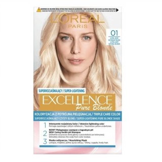 L'Oreal Paris Excellence Creme farba do włosów 01 Super Jasny Blond Naturalny