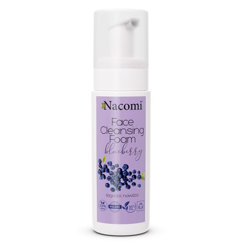 Face Cleansing Foam pianka oczyszczająca do twarzy Blueberry 150ml Nacomi