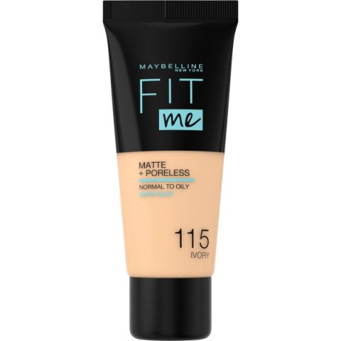 Maybelline Fit Me Matte & Poreless Foundation matujący podkład do twarzy 115 Ivory 30ml Maybelline Fit Me Matte & Poreless Foundation matujący podkład do twarzy 115 Ivory 30ml