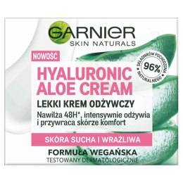 Hyaluronic Aloe Cream lekki krem odżywczy do skóry suchej i wrażliwej 50ml Garnier