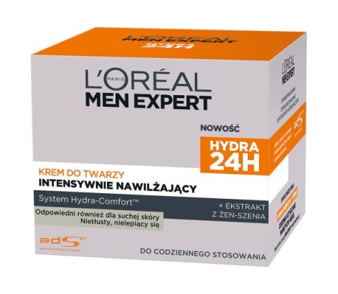 Men Expert Hydra 24H krem do twarzy intensywnie nawilżający 50ml L'Oreal Paris