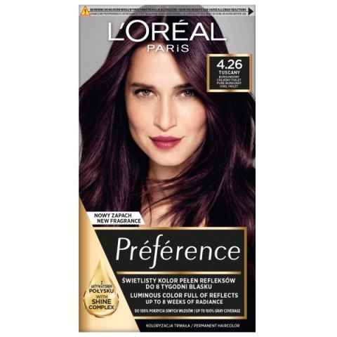 L'Oreal Paris Preference farba do włosów 4.26 Tuscany L'Oreal Paris Preference farba do włosów 4.26 Tuscany