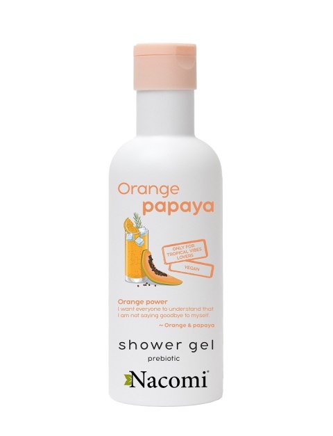 Nacomi Shower Gel żel pod prysznic Pomarańcza i Papaja 300ml Nacomi Shower Gel żel pod prysznic Pomarańcza i Papaja 300ml
