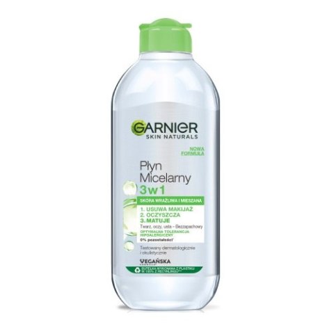 Skin Naturals płyn micelarny 3w1 skóra normalna i mieszana 400ml Garnier