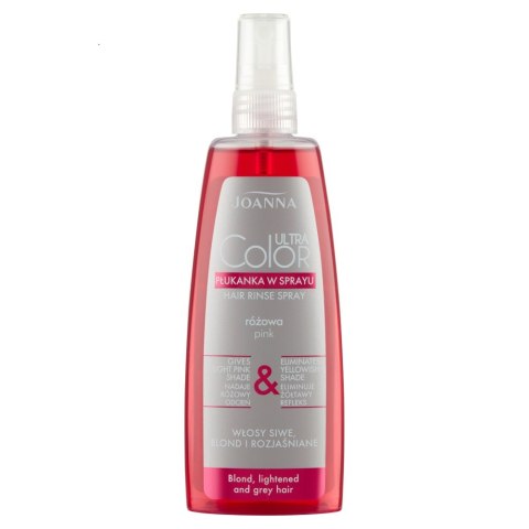 Joanna Ultra Color płukanka w sprayu różowa 150ml Joanna Ultra Color płukanka w sprayu różowa 150ml