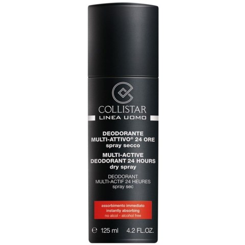 Collistar Uomo Multi-Active Deodorant 24 Hours Dry Spray dezodorant spray 125ml Collistar Uomo Multi-Active Deodorant 24 Hours Dry Spray dezodorant spray 125ml