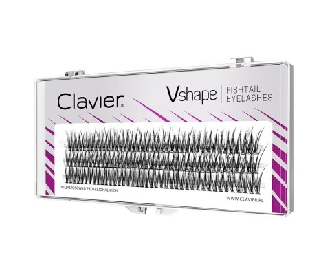 Vshape Fishtail Eyelashes kępki rzęs 14mm Clavier