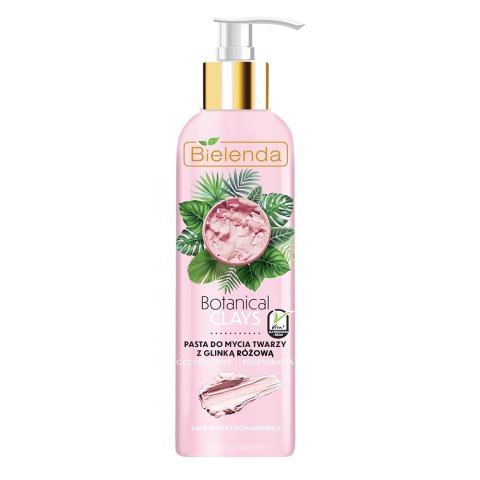 Bielenda Botanical Clays pasta do mycia twarzy z glinką różową 190g Bielenda Botanical Clays pasta do mycia twarzy z glinką różową 190g