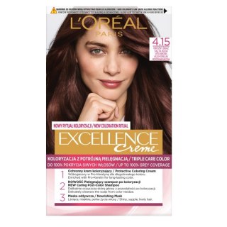 L'Oreal Paris Excellence Creme farba do włosów 4.15 Mroźny Brąz