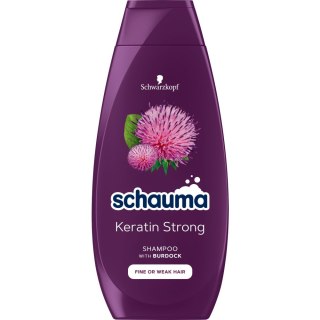 Schauma Keratin Strong wzmacniający szampon do włosów cienkich i łamliwych 400ml