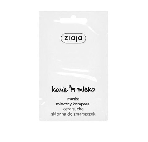 Ziaja Kozie mleko maska mleczny kompres cera sucha 7ml Ziaja Kozie mleko maska mleczny kompres cera sucha 7ml