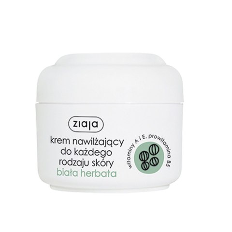 Ziaja Krem nawilżający do każdego rodzaju skóry Biała Herbata 50ml Ziaja Krem nawilżający do każdego rodzaju skóry Biała Herbata 50ml