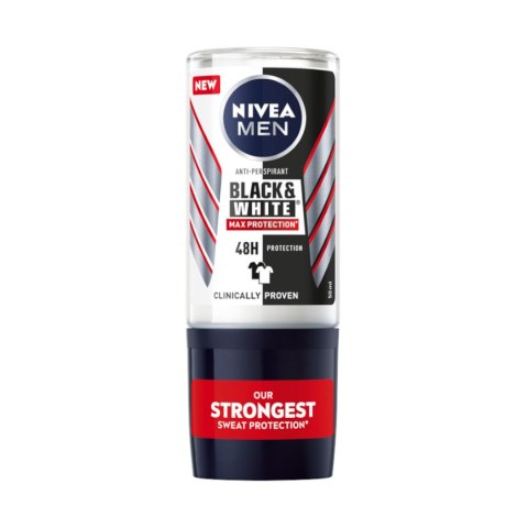 Men Black&White Max Protection antyperspirant w kulce 50ml Nivea