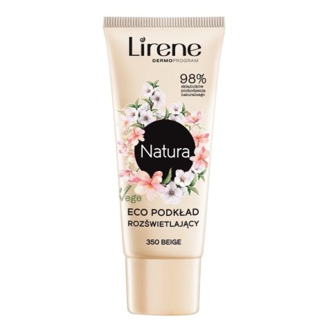 Lirene Natura Eco podkład rozświetlający 350 Beige 30ml Lirene Natura Eco podkład rozświetlający 350 Beige 30ml