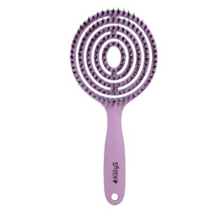 KillyS Ovalo Flexi Hair Brush owalna szczotka do włosów Pudrowy Róż