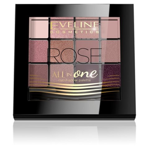 Eveline Cosmetics All In One Eyeshadow Palette paleta cieni do powiek 02 Rose 12g Eveline Cosmetics All In One Eyeshadow Palette paleta cieni do powiek 02 Rose 12g