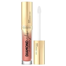 Diamond Glow Lip Luminizer błyszczyk do ust z kwasem hialuronowym 06 Choco Bons 4.5ml Eveline Cosmetics