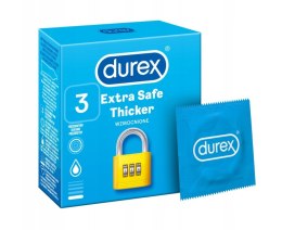 Durex prezerwatywy Extra Safe 3 szt grubsze nawilżane Durex