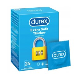 Extra Safe Thicker prezerwatywy wzmocnione 24 szt Durex