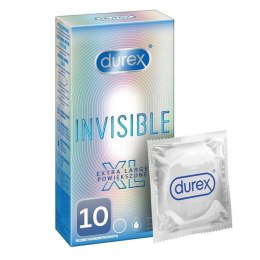 Invisible Extra Large prezerwatywy powiększone 10 szt Durex