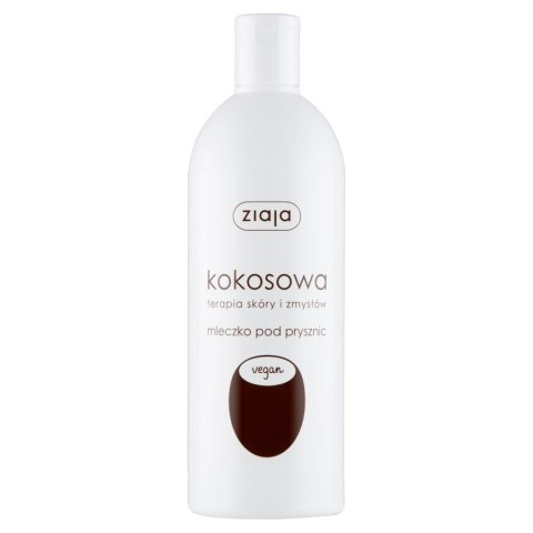 Ziaja Kokosowa Terapia Skóry i Zmysłów mleczko pod prysznic 500ml Ziaja Kokosowa Terapia Skóry i Zmysłów mleczko pod prysznic 500ml