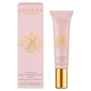 Dermika Luxury Placenta luksusowe przeciwzmarszczkowe serum pod oczy i na powieki 15ml