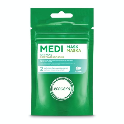 Ecocera Medi maska przeciwtrądzikowa na bazie srebra i miedzi koloidalnej 50g Ecocera Medi maska przeciwtrądzikowa na bazie srebra i miedzi koloidalnej 50g