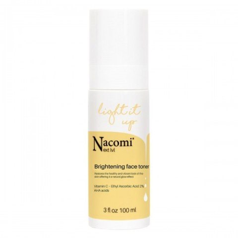 Nacomi Next Level Brightening Face Toner rozświetlający tonik do twarzy 100ml Nacomi Next Level Brightening Face Toner rozświetlający tonik do twarzy 100ml