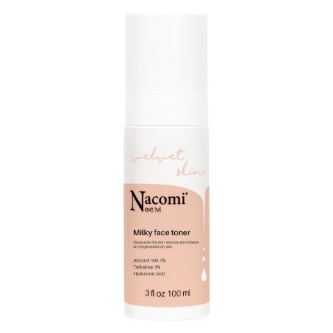 Nacomi Next Level Milky Face Toner mleczny nawilżający tonik do twarzy 100ml Nacomi Next Level Milky Face Toner mleczny nawilżający tonik do twarzy 100ml