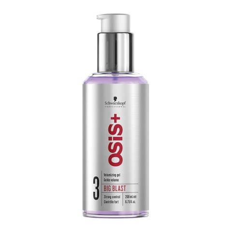 Schwarzkopf Professional Osis+ Big Blast Volumizing Gel żel do włosów nadający objętości 3 Strong Control 200ml Schwarzkopf Professional Osis+ Big Blast Volumizing Gel żel do włosów nadający objętości 3 Strong Control 200ml