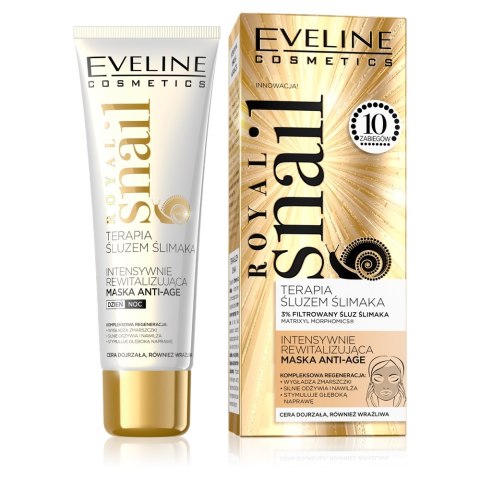 Eveline Cosmetics Royal Snail 30+/40+ intensywnie rewitalizująca maska anti-age 50ml Eveline Cosmetics Royal Snail 30+/40+ intensywnie rewitalizująca maska anti-age 50ml