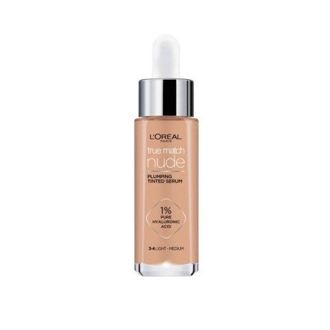 True Match Nude skoncentrowane serum w podkładzie 3-4 Light Medium 30ml L'Oreal Paris