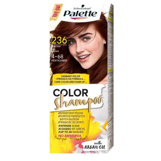 Palette Color Shampoo szampon koloryzujący do włosów do 24 myć 236 (4-68) Kasztan