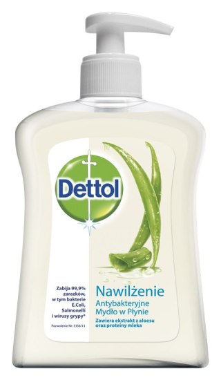 Dettol Antybakteryjne mydło do rąk w płynie delikatny aloes 250ml